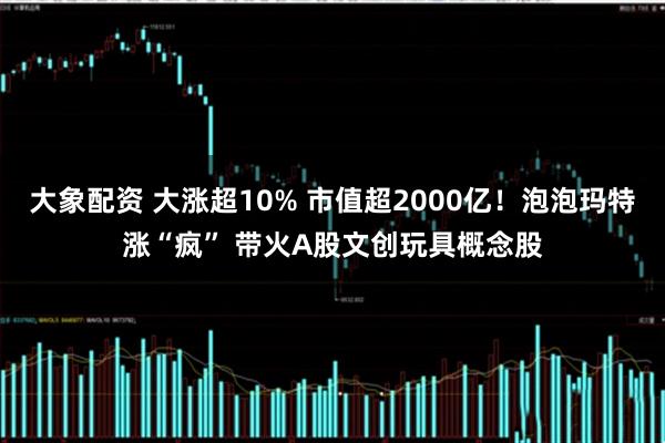 大象配资 大涨超10% 市值超2000亿！泡泡玛特涨“疯” 带火A股文创玩具概念股
